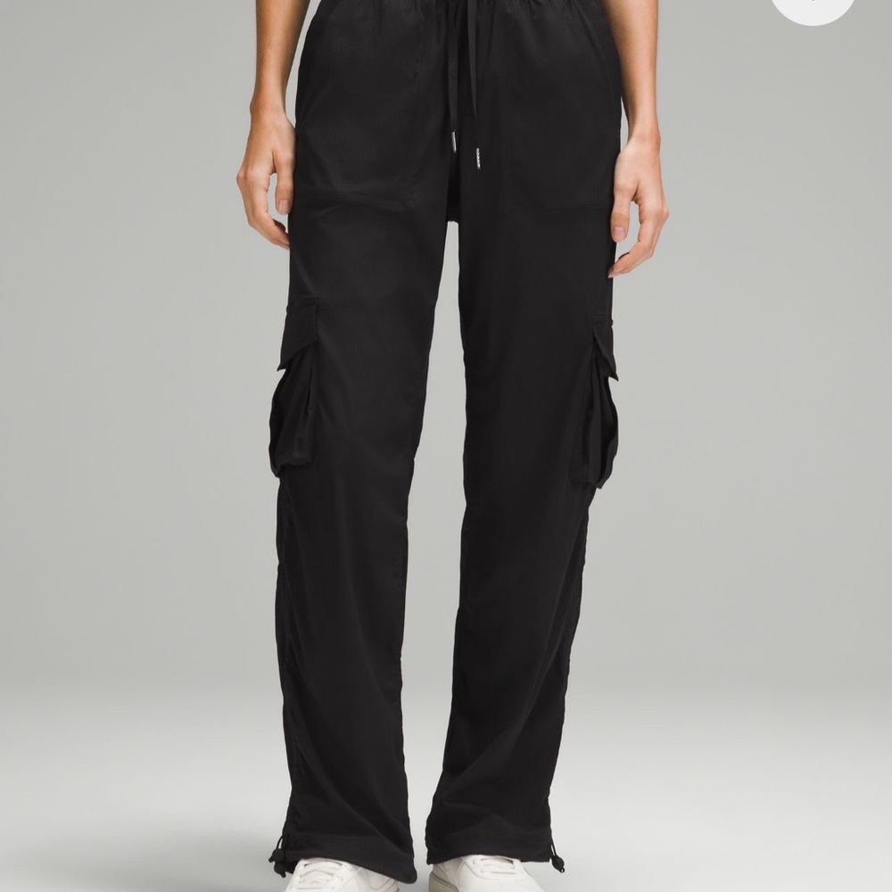 Lululemon Athletica Black Dance Studio Relaxed Fit Mid Rise Cargo Pant